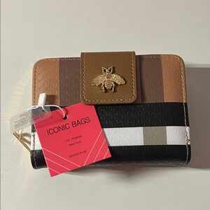 Brown and Black Women's Wallet